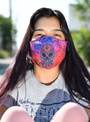 Printed Cotton Mask Adult with Elastic Straps Day of the Dead Assorted