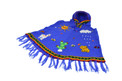 Hooded Poncho with Applique Details Sizes 0, 2, 4, 6