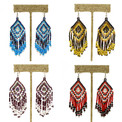 Earrings Beads Dangle 2in Large Fringe Fair Trade Guatemala Assortment