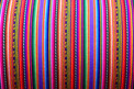 Lavender Mant Fabric with Multicolored Stripes Woven Cotton Fabric 48" Wide