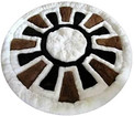 Alpaca Fur Rug Round 24" Diameter - Design 45