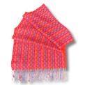 Super Fine Baby Alpaca Scarf Woven Multicolored 10" x 74"