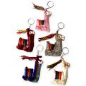 Llama Alpaca Yarn Keychain Peru Purse Charm Ornament Handmade 