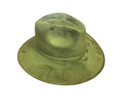 Vintage Green Forest Suede Fedora M Adjustable