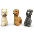 Fine Baby Alpaca Felted Collectable Dolls 4" Natural Shades