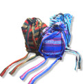 Baja Yoga Backpack Pouch Bag Large Striped Mexican Original Tote