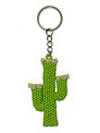 Cactus Keychain Glass Beads Assorted Colors Hand Made Guatemala Beaded