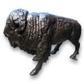 American Buffalo Bison Youth Sculptutre Life Size Bronze Statue from Alumunim Recycled