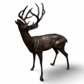 Mountain Deer Calling Bronze Color