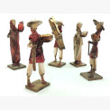 Hand Made Paper Mache Peasant Dolls Assortment 12"