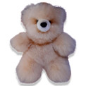 Luxury 10" Fur Natural Alpaca Teddy Bear from Peru