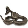 Bronze Finish Aluminum Rattle Snake Life Size