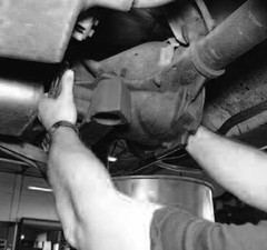 Q: How do you stop the lower part of the broken pinion shaft lock bolt in GM or Ford differentials from spinning because there are no threads left on it?