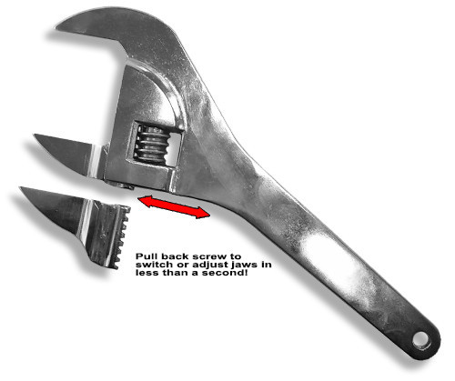 V8-629 Super Thin Adjustable Wrench