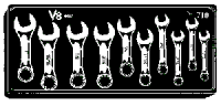 Wrench Set, Standard Stubby V8 710