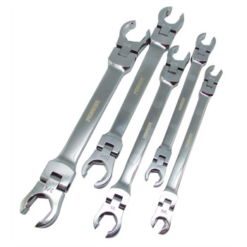 Monster (MST74900) Monster Mobile 5 Pc. Dbl Flexible Flare Nut Standard Wrench Set - SAE