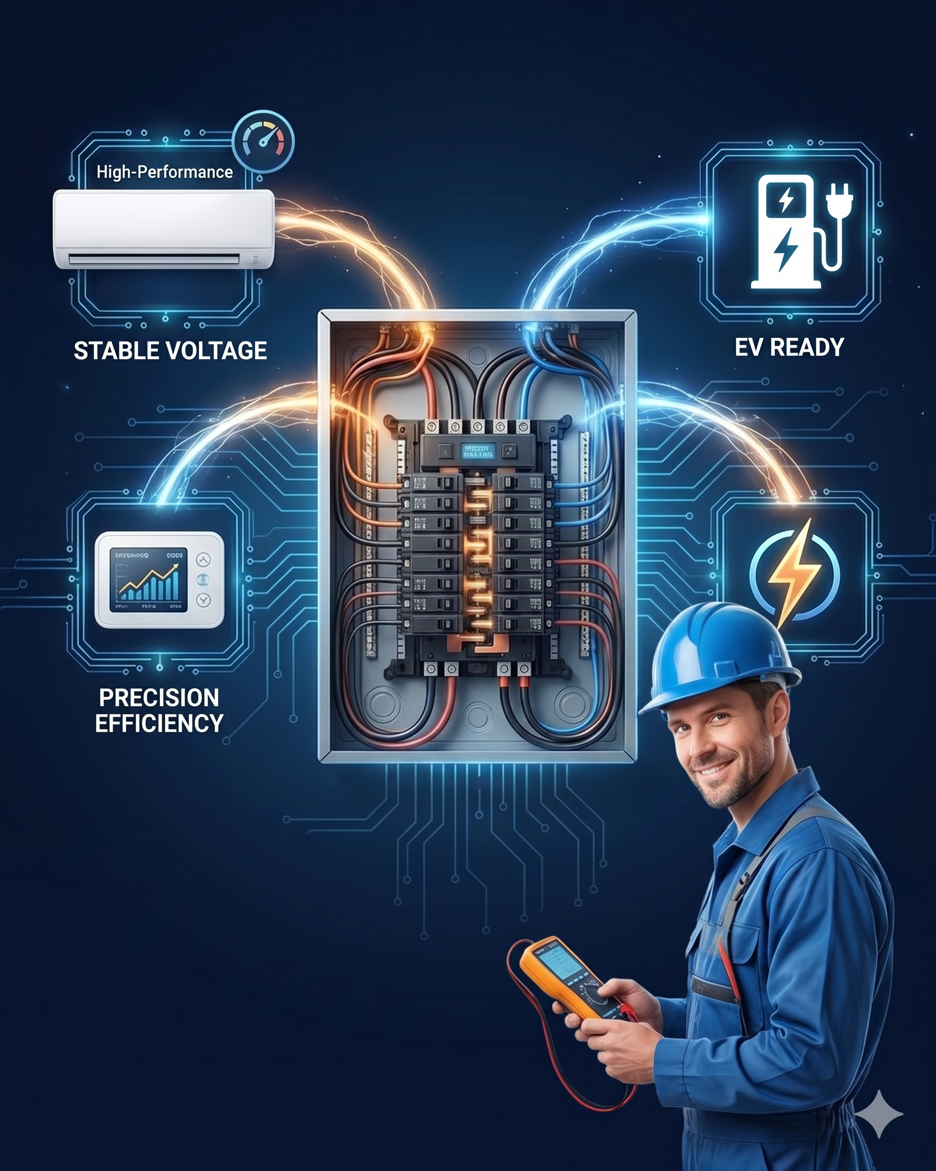 The Heartbeat of the Home: Why Your AC is Only as Good as Your Electrical Panel