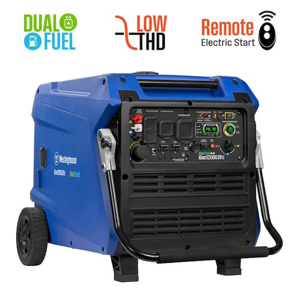 Westinghouse 12,000-Watt Remote Electric Start Dual Fuel Gas