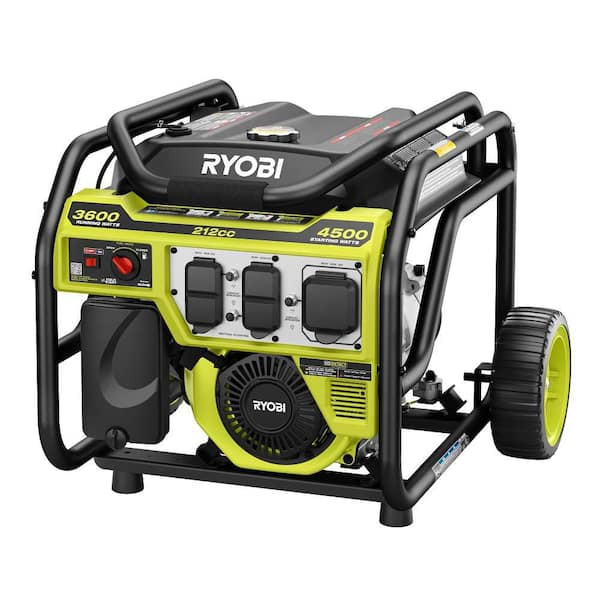 RYOBI 4500-Watt Recoil Start Gasoline Powered Portable Gener