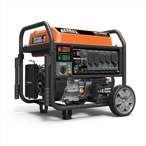 GENMAX 12,000/9000-Watt Electric Start Dual Fuel Gas Propane