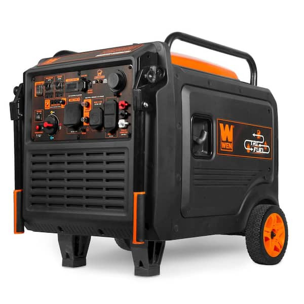 WEN 10,500-Watt Tri-Fuel Electric-Start 120V/240V Gas, Propane, and Natural Gas Inverter Generator w/ Quiet 457cc Engine