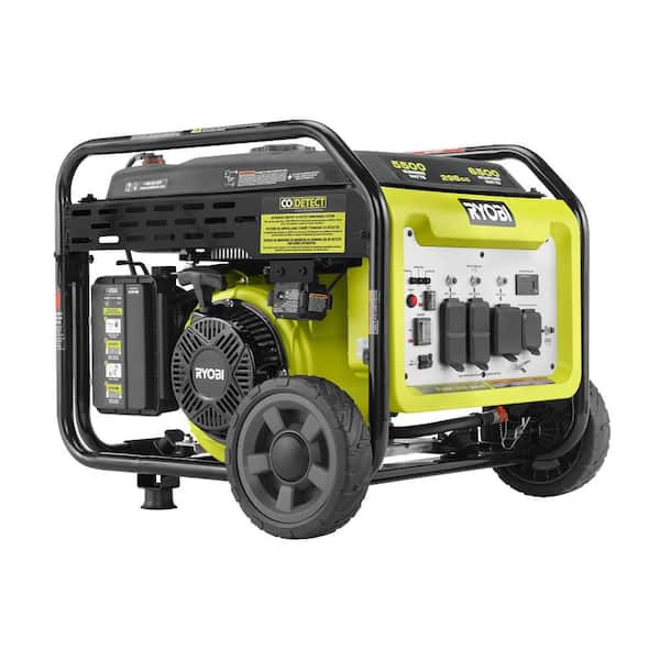 RYOBI 6500-Watt Gasoline Powered Inverter Generator with CO 
