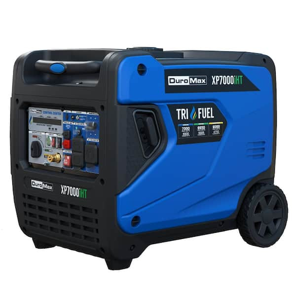 DUROMAX 7000 Watt Remote Start Tri Fuel Portable Digital Inverter Generator