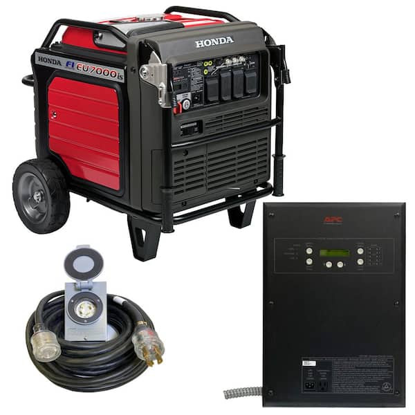 Honda Inverter 7,000-Watt Standby Gasoline Generator 120/240V Single Phase with Bluetooth and 10 Circuit Auto Transfer Switch