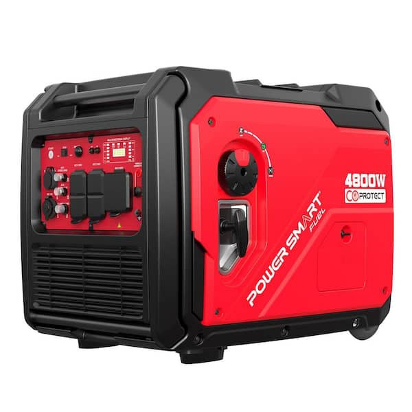 PowerSmart 4800-Watt/3800-Watt Portable Inverter Generator with Electric Start, CO Detection and RV-Ready