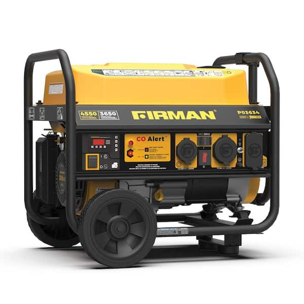 FIRMAN 4,550-Watt/3,650-Watt Gas Recoil Start Portable Gener