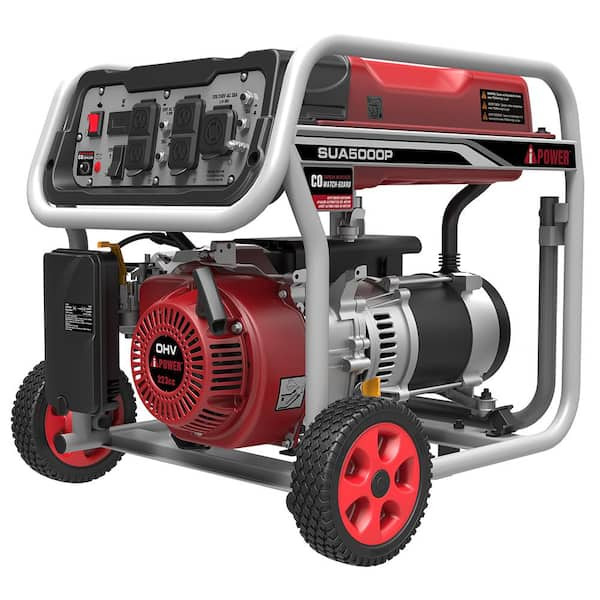 A-iPower 5000-Watt Recoil Start Gasoline Powered Portable Ge
