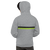 DualStripe Unisex Hoodie with Tech:4v pattern — Silver Medal / Lime Green / Black