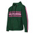MultiMidStripe unisex Zip Hoodie with Tech:7v pattern — Dark Green / Pink / White