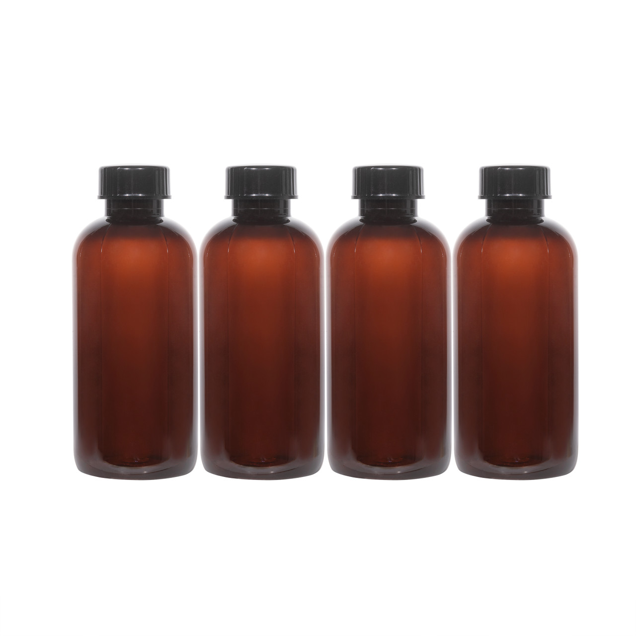 Stock Your Home 8 oz. Empty Plastic Juice Bottles with Caps -12 pack