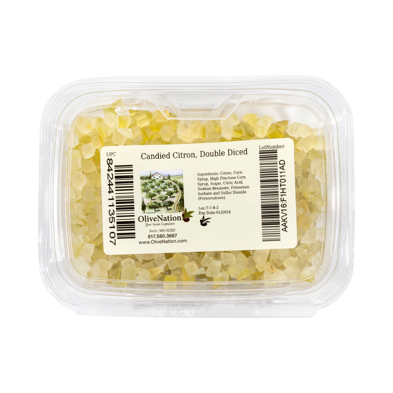 Candied Citron | Double Diced Chopped Glace Fruit