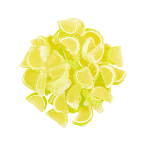 Green Key Lime Jelly Fruit Slices, Mini