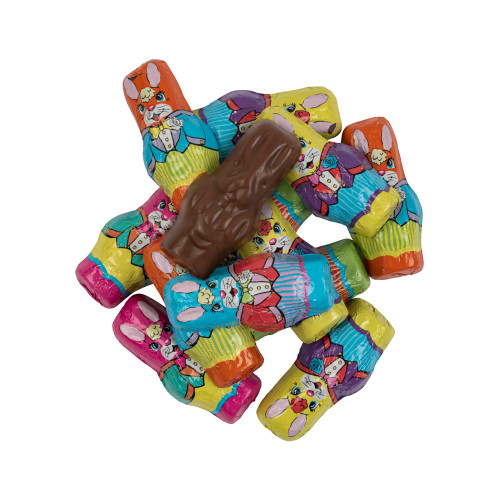 Mini Milk Chocolate Easter Bunny Candy, Foil Wrapped