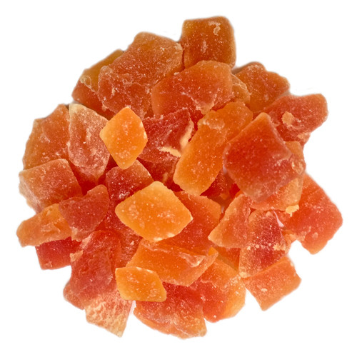 Diced Dried Papaya, No Dye