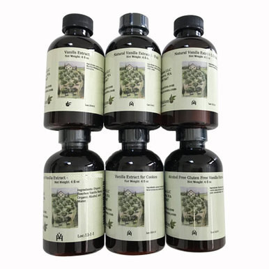 Set of 6 Vanilla Extracts