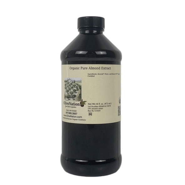 Organic Pure Almond Extract 16 fl oz