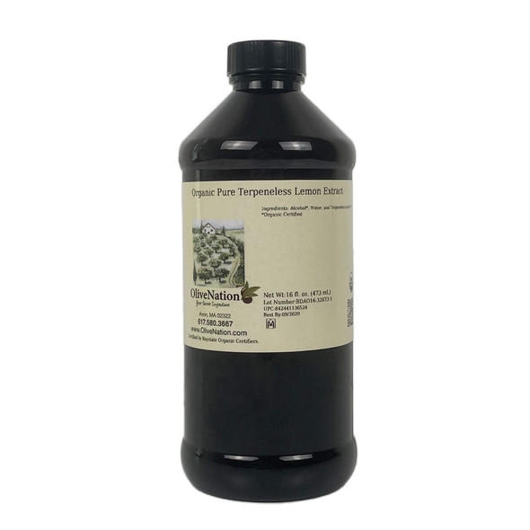 Organic Pure Terpeneless Lemon Extract 16 fl oz