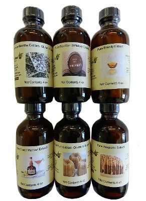 Set of 6 Liquor Extracts 4 oz each
