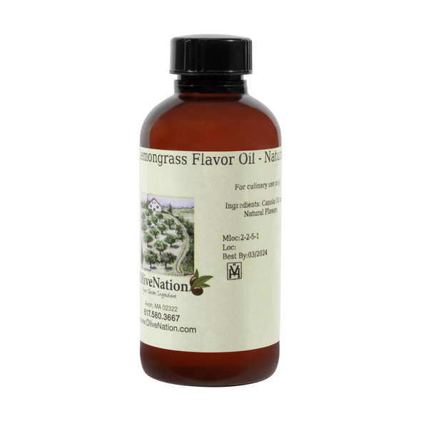4 ounce bottle of Lemongrass Flavor Oil