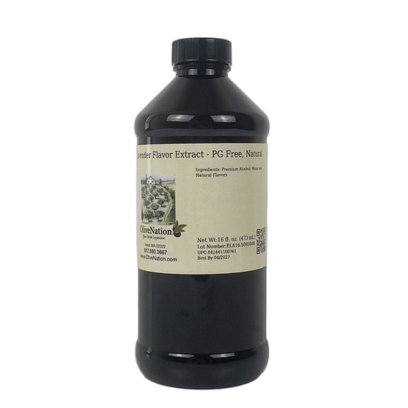 Lavender Flavor Extract - PG Free, Natural 16 fl oz