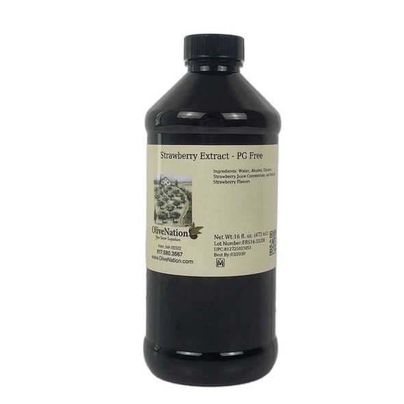 16 ounce bottle of Strawberry Extract