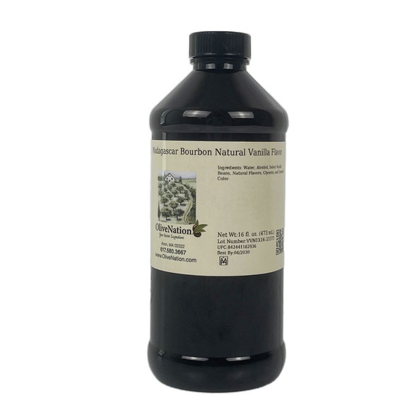 16 ounce bottle of Madagascar Bourbon Natural Flavor
