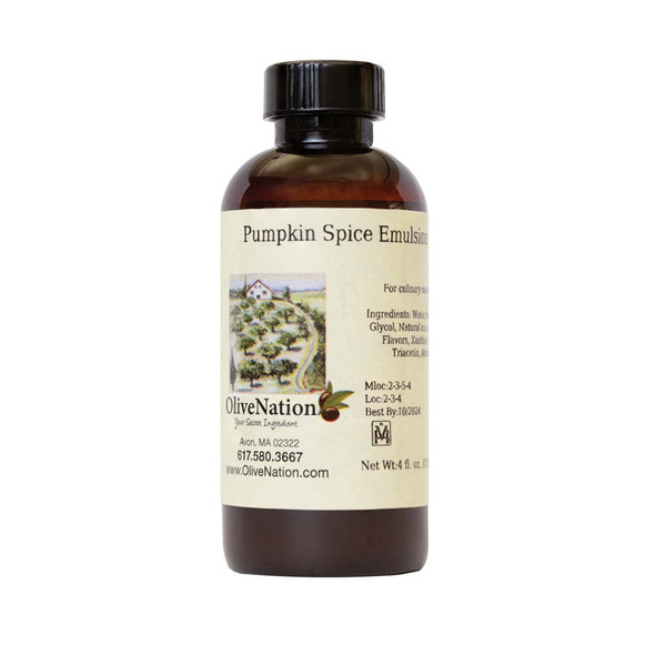 4 ounce bottle of Pumpkin Spice Emulsion