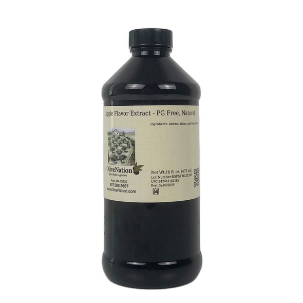 Apple Flavor Extract - PG Free, Natural 16 fl oz