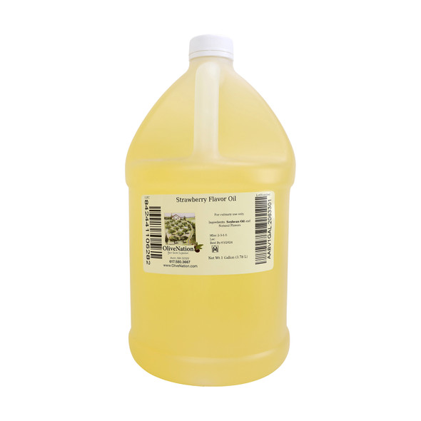 Gallon Jug of Strawberry Flavor Oil