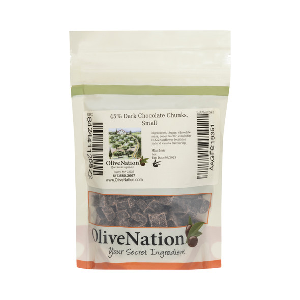 Packaged 45% Dark Chocolate Chunks, Small
